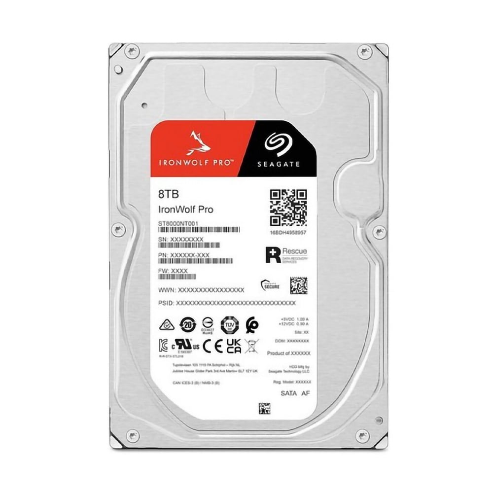 【8TB_HDD③】Seagate IronWolf 8TB HDD SATA-III (3Y) 8.TB Seagate IronWolf Pro (256MB., 7200RPM