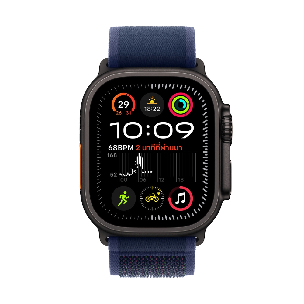 สาย Apple Watch 49mm Blue TrailLoop - S/M Black Titanium Finish (MYQ73FE/A)
