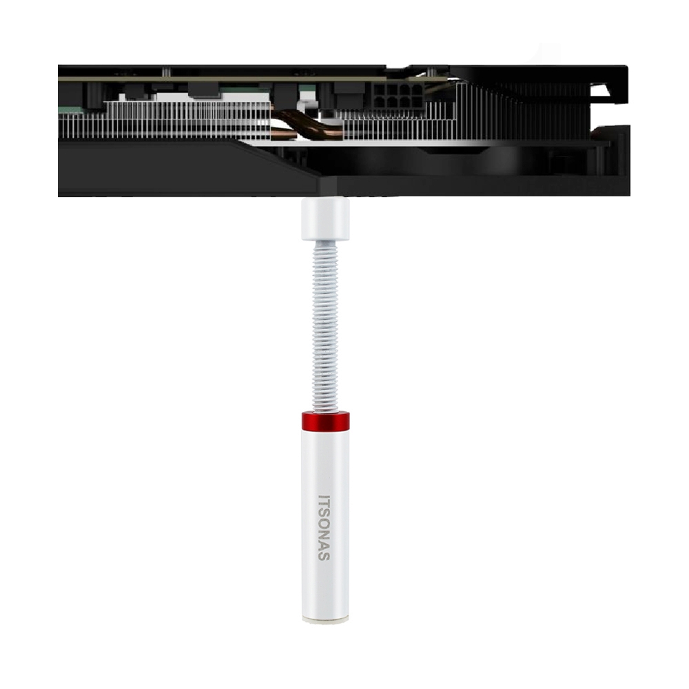 ITSONAS GRAPHICS CARD HOLDER STAND WHITE (75-125mm)