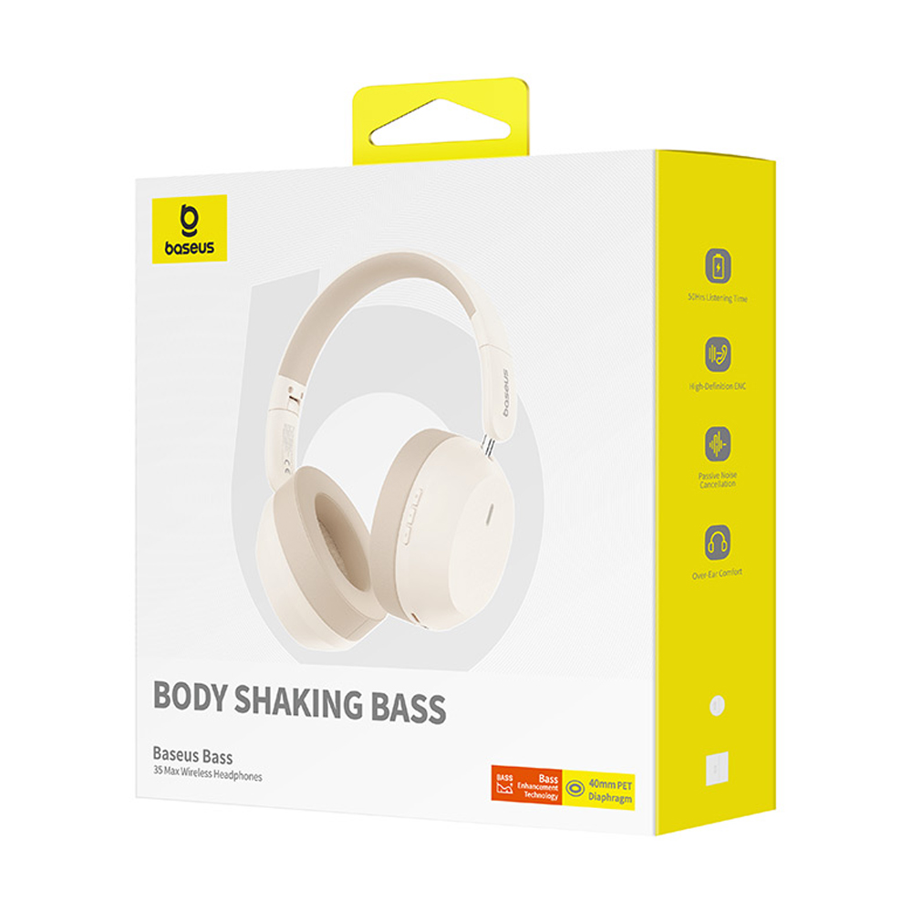 Wireless Headset BASEUS BASS 35 Stellar White
