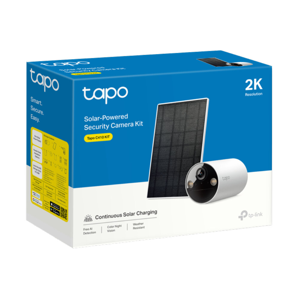 กล้องไร้สาย Smart Camera (3.0MP) TP-LINK TAPO C410+Solar Panel Outdoor