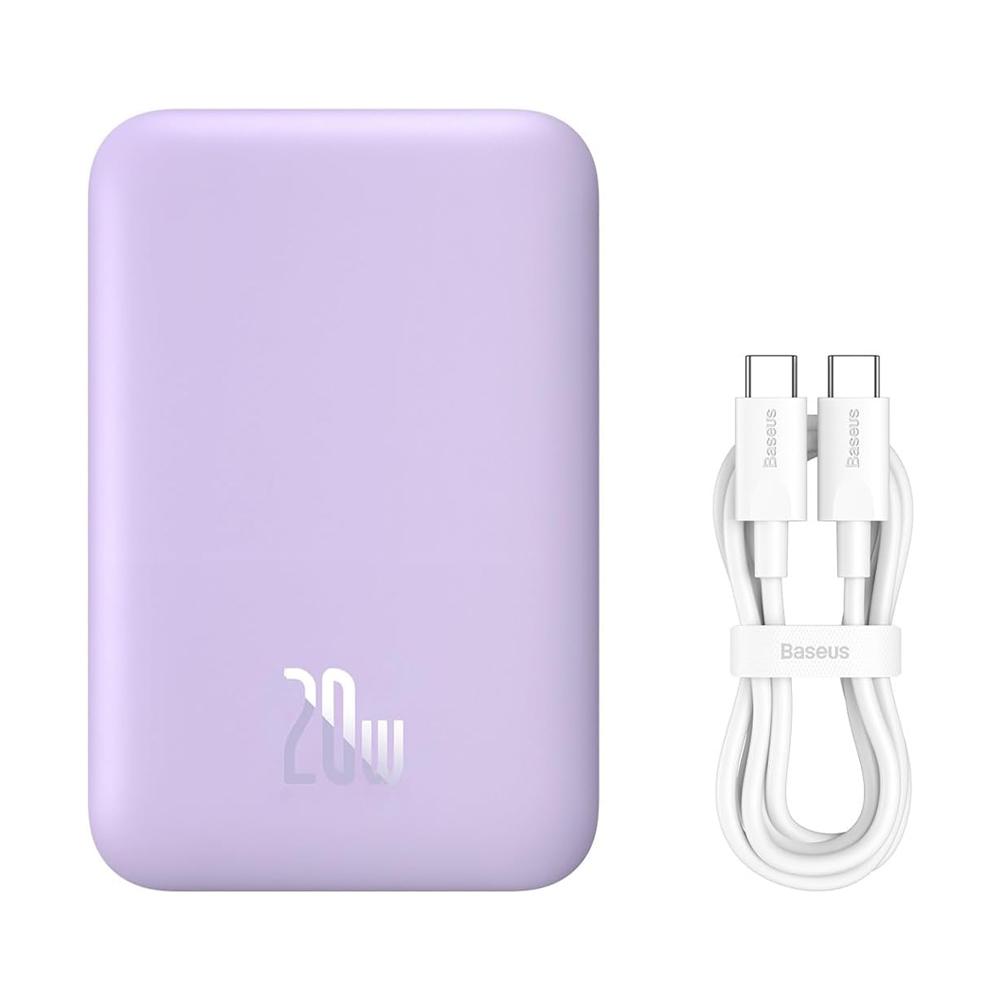 POWER BANK 10000 mAh BASEUS (22.5W,Magnetic Mini Air Wireless) Nebula Purple
