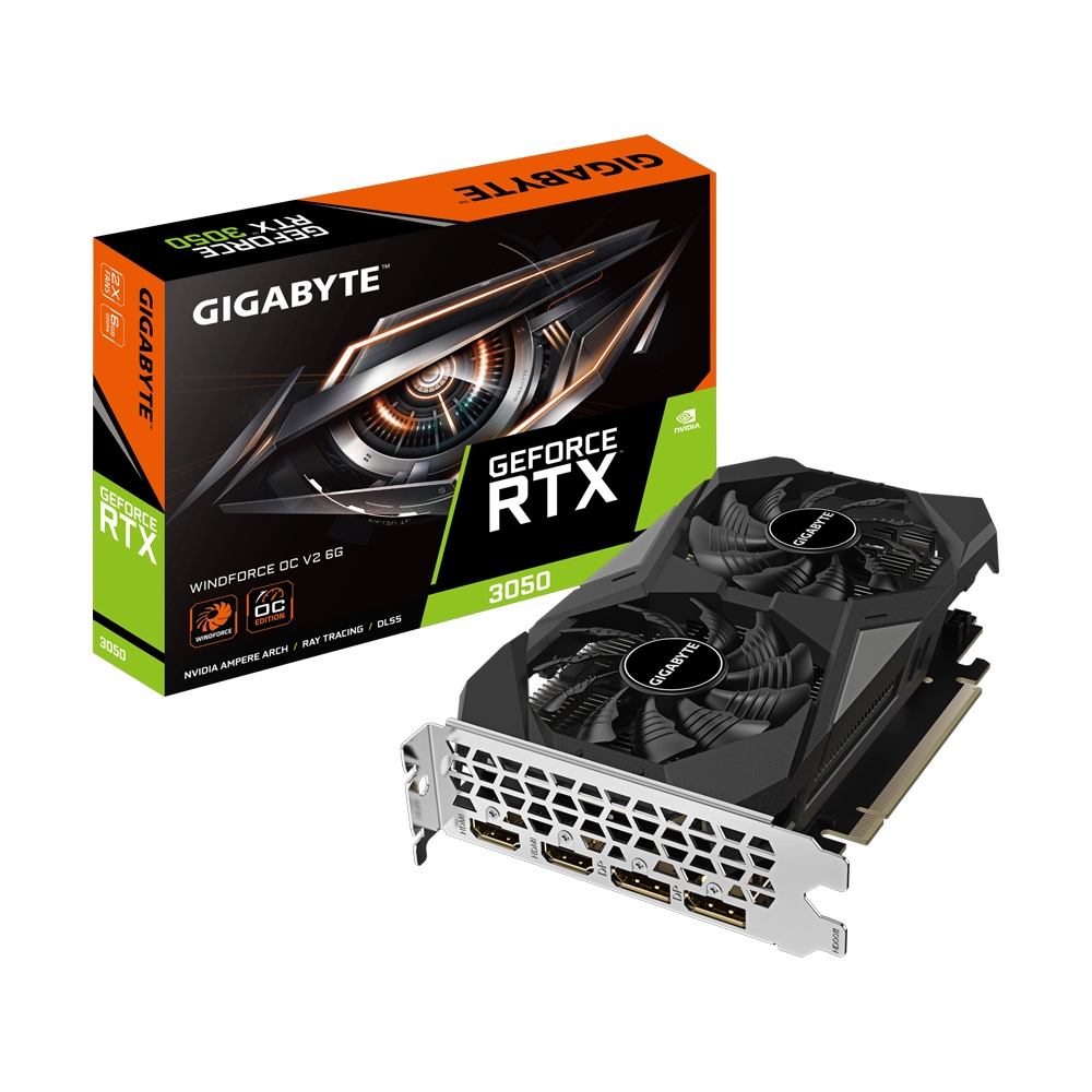 RTX3050/6GB GIGABYTE WINDFORCE V2 (OC/D6)