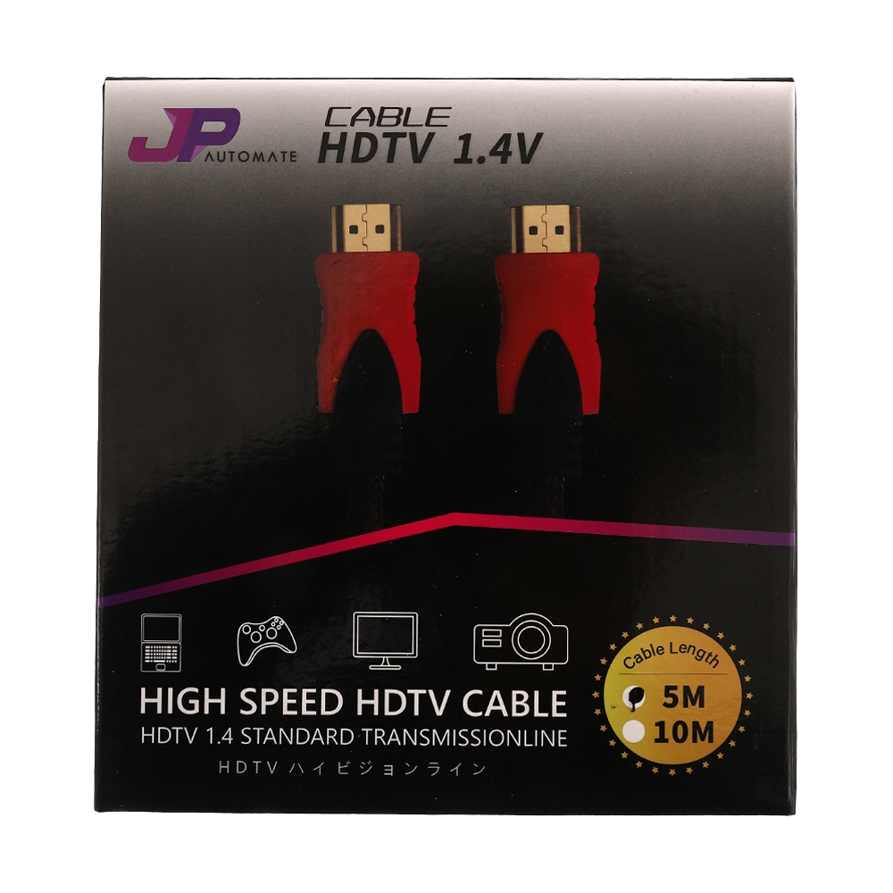 Cable HDTV 4K (V.1.4) M/M (5M) JP JPHDMI2K5 สายถัก