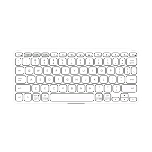 KEYBOARD WIRELESS LOGITECH KEYS TO GO 2 ULTRA SLIM PALE GRAY (BLUETOOTH)