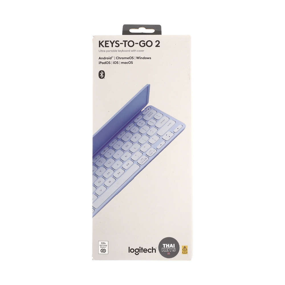 KEYBOARD WIRELESS LOGITECH KEYS TO GO 2 ULTRA SLIM LILAC (BLUETOOTH)