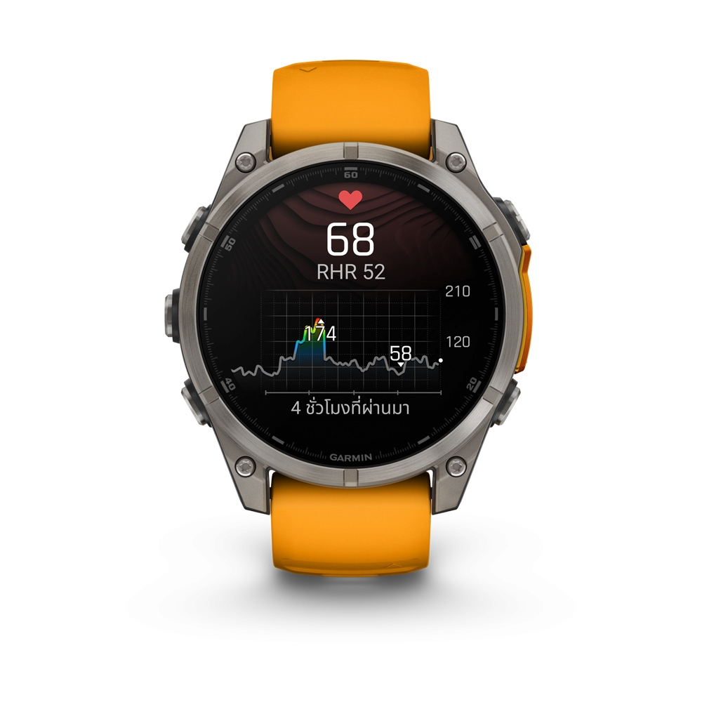 GARMIN FENIX 8 47MM AMOLED SMARTWATCH (ORANGE/GRAPHITE)