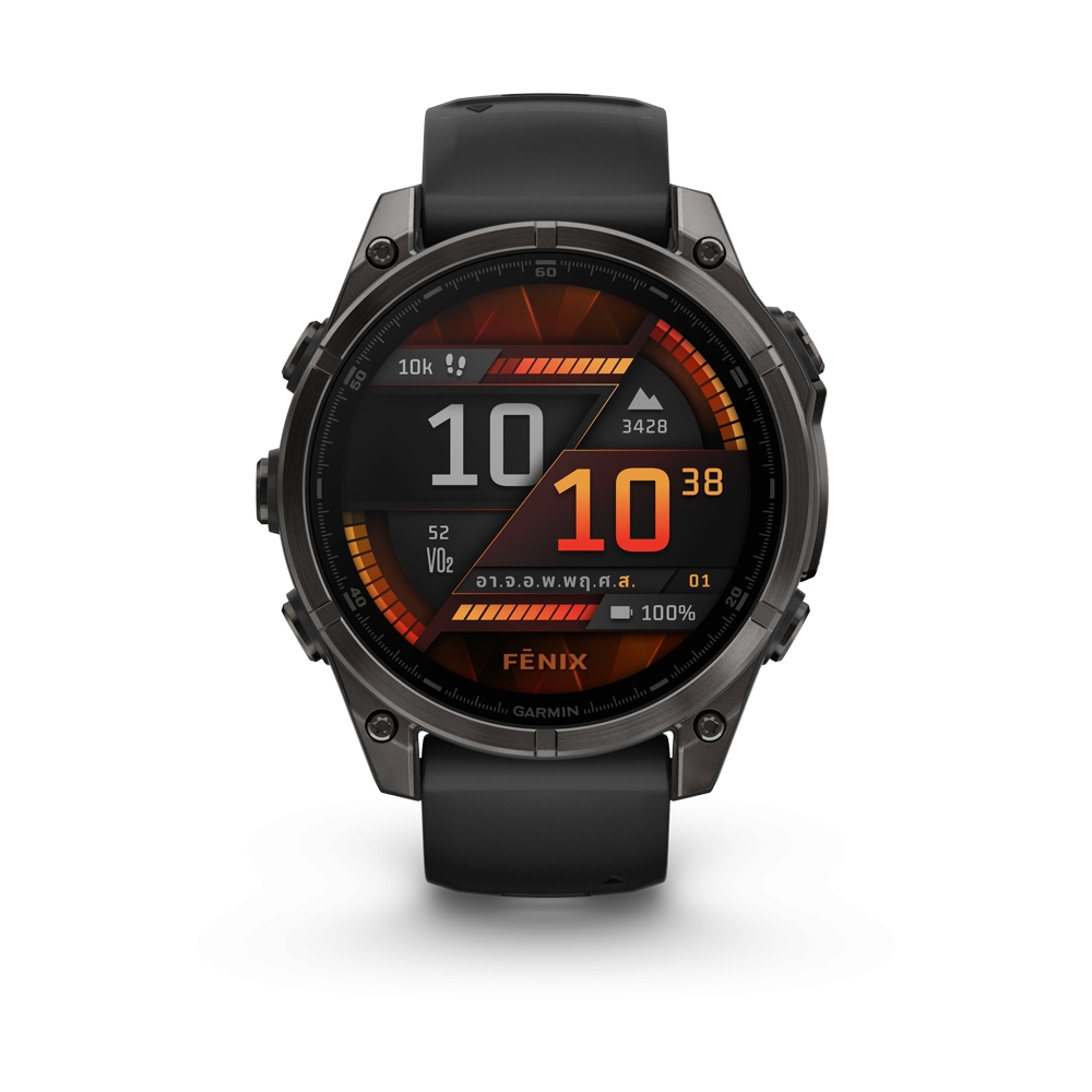 GARMIN FENIX 8 47MM AMOLED SMARTWATCH (CARBON GREY/BLACK Ti)