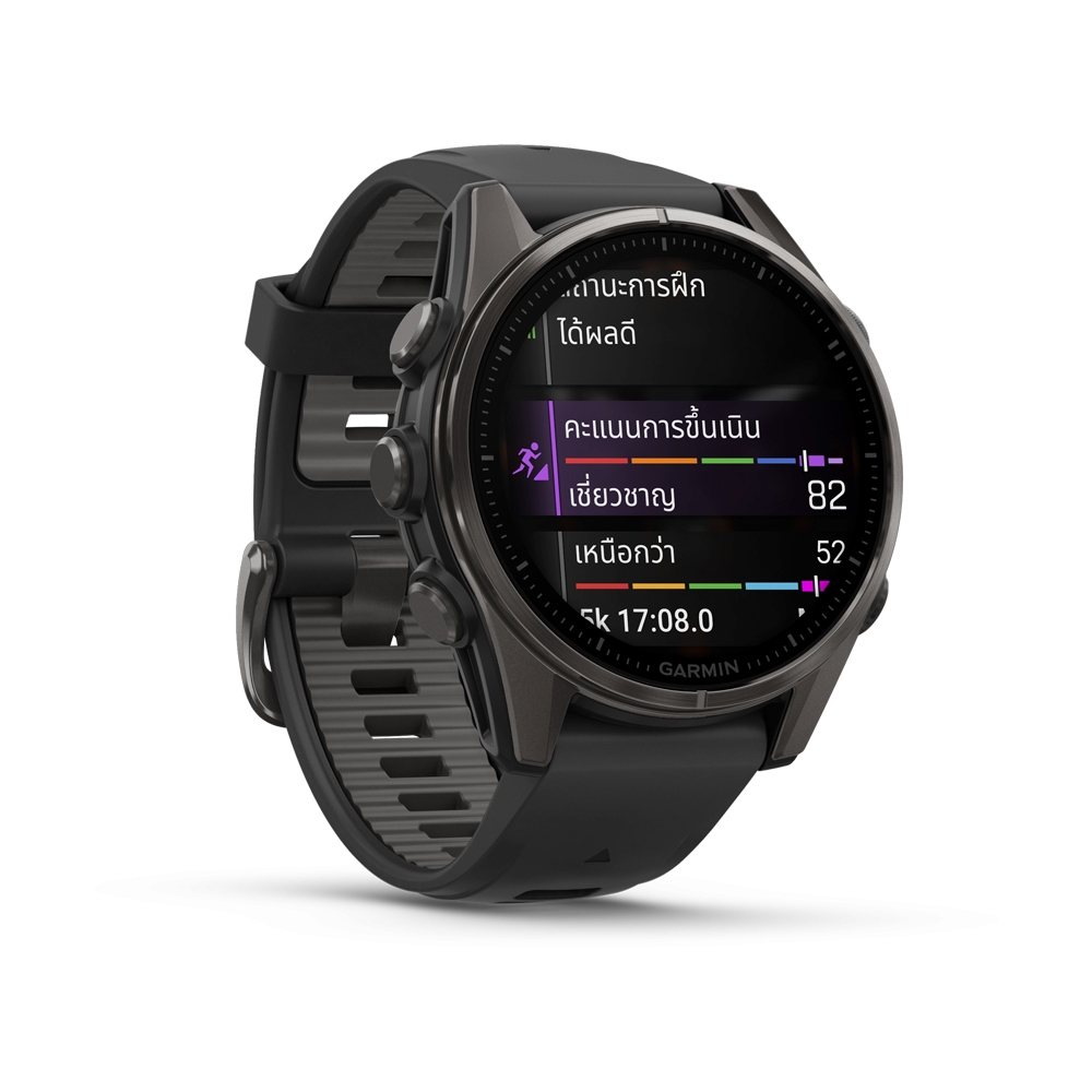 GARMIN FENIX 8 43MM AMOLED SMARTWATCH (CARBON GREY/BLACK Ti)