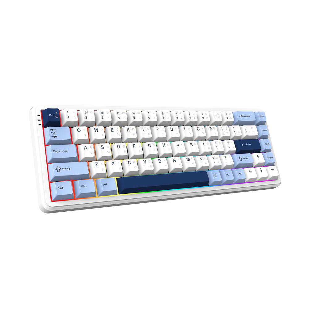 KEYBOARD AJAZZ AK680MAX HE HIFI RGB CLOUD HIGH (MAGNETIC SWITCH คีย์บอร์ด)