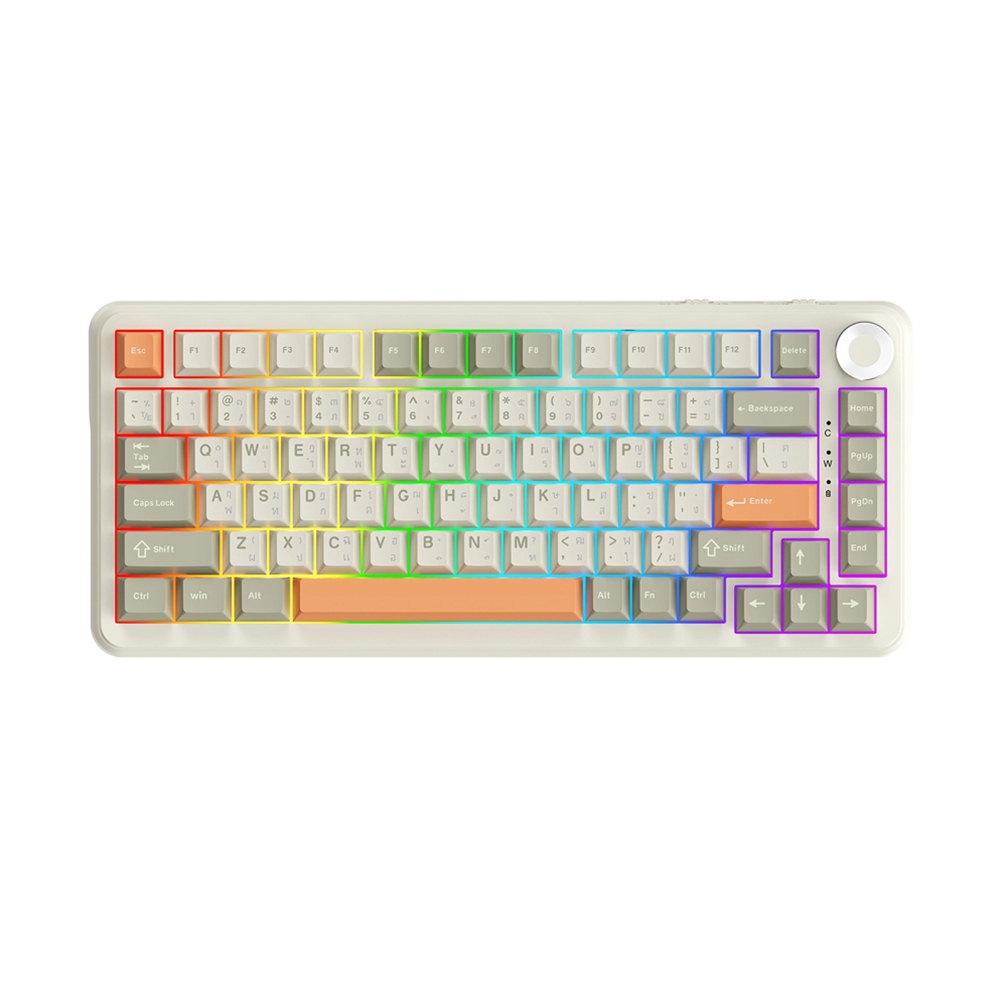 KEYBOARD WIRELESS BLUETOOTH AJAZZ AK820 MAX PLUS RETRO (FLYING FISH SWITCH คีย์บอร์ด)