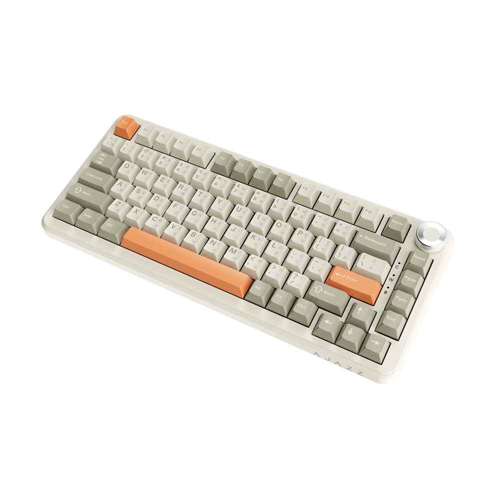 KEYBOARD WIRELESS BLUETOOTH AJAZZ AK820 MAX PLUS RETRO (FLYING FISH SWITCH คีย์บอร์ด)