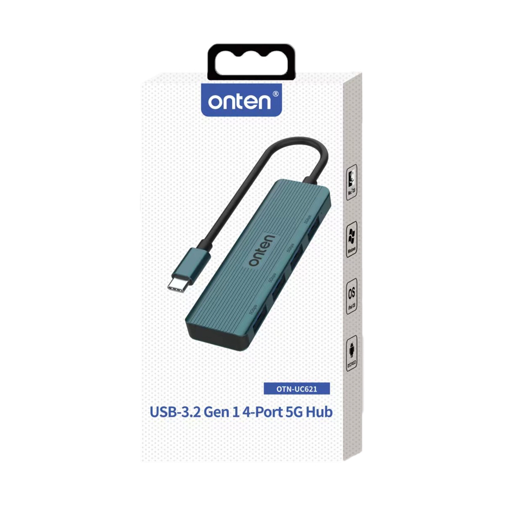 USB HUB 4P ONTEN (UC621) Type-C                                                 