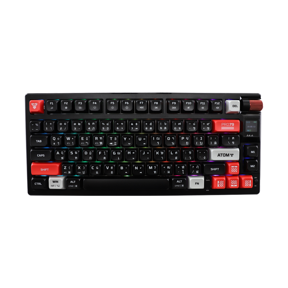 KEYBOARD WIRELESS BLUETOOTH FANTECH MK917 ATOM PRO79 BLACK (BLUE SWITCH คีย์บอร์ด)