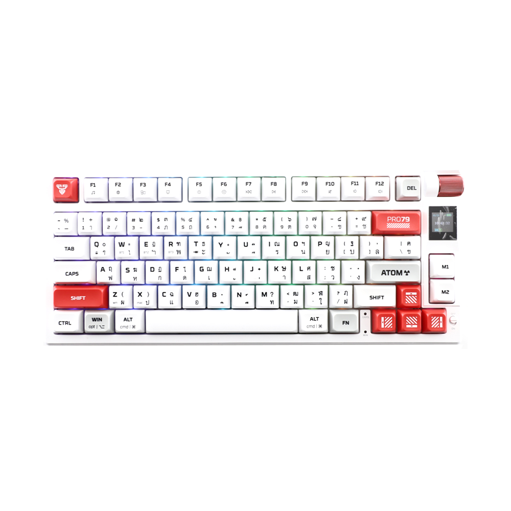 KEYBOARD WIRELESS BLUETOOTH FANTECH MK917 ATOM PRO79 WHITE (BLUE SWITCH คีย์บอร์ด)