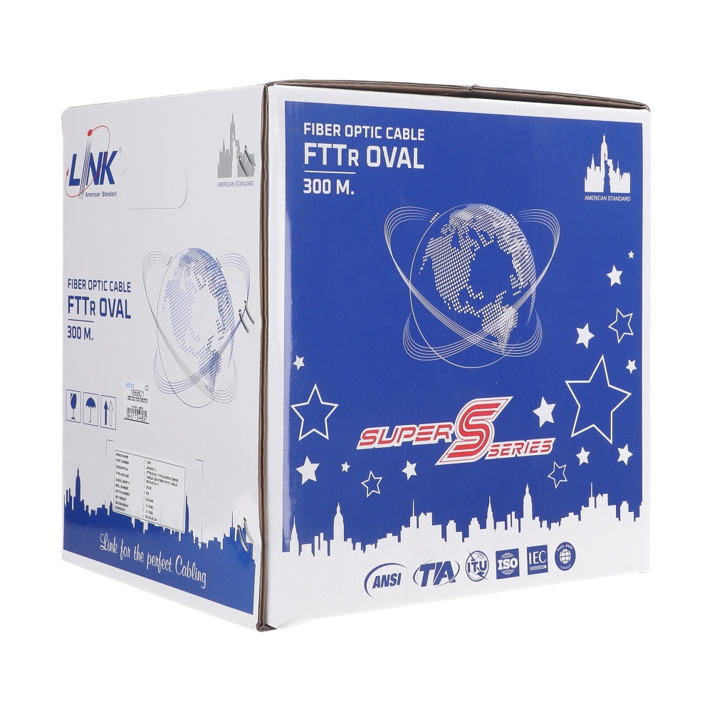สายไฟเบอร์ออฟติก Single-Mode (300m./Box) LINK (UFH9221-3)