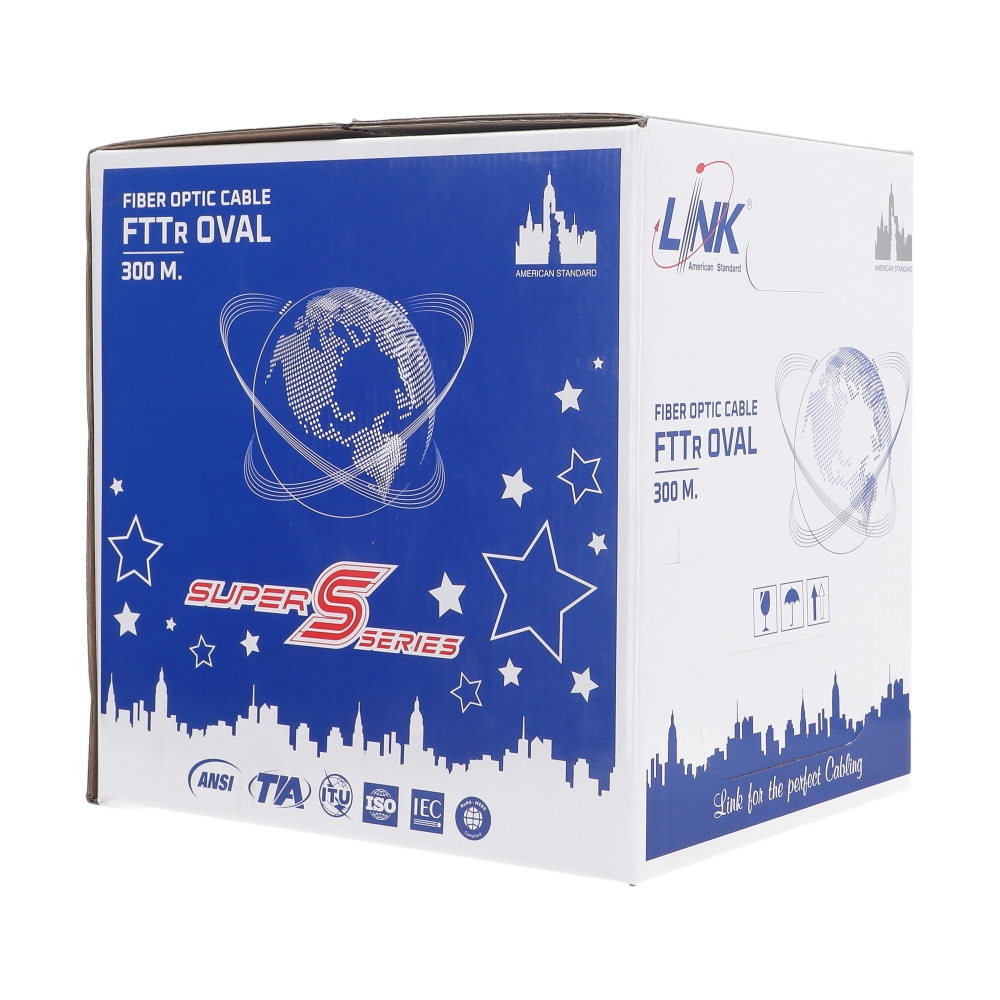 สายไฟเบอร์ออฟติก Single-Mode (300m./Box) LINK (UFH9221-3)