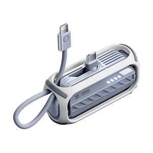 POWER BANK 5000 mAh REMAX (20W,2 in 1,RPP-28) Gray