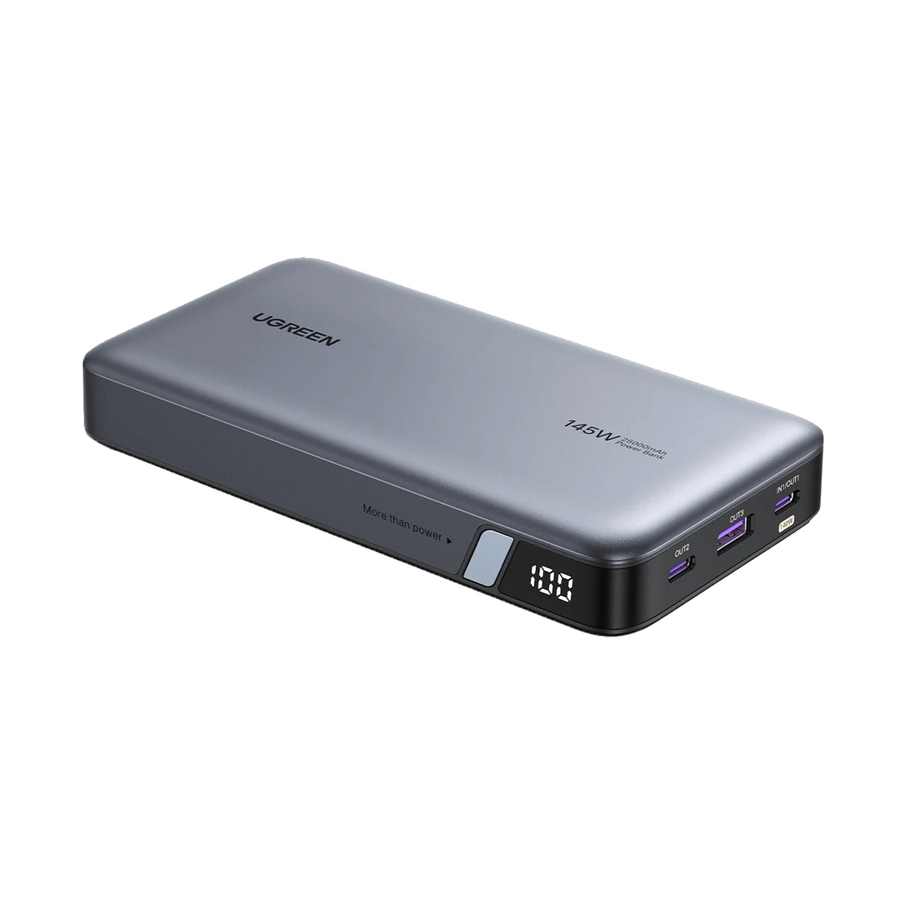 POWER BANK 25000 mAh UGREEN (145W,90597A) Black