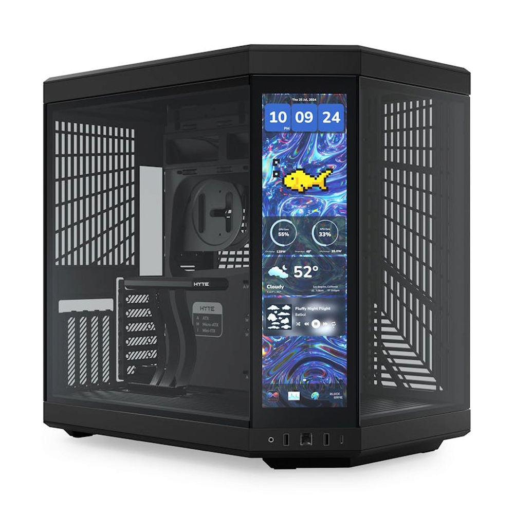E-ATX CASE (NP) HYTE Y70 14.9 TOUCH INFINITE BLACK/BLACK