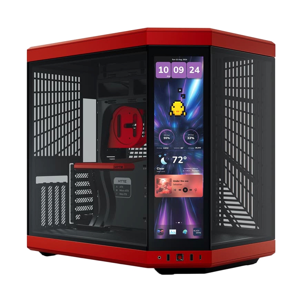 E-ATX CASE (NP) HYTE Y70 14.9 TOUCH INFINITE BLACK/RED