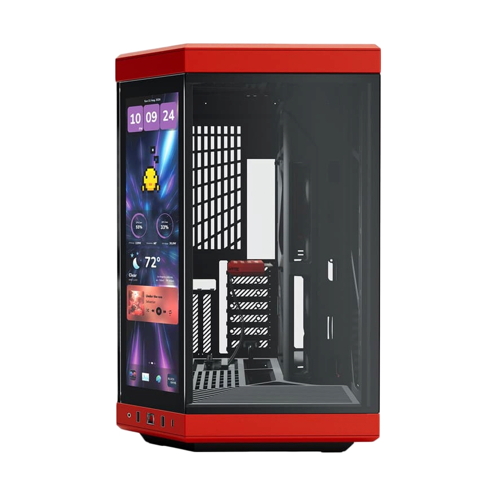 E-ATX CASE (NP) HYTE Y70 14.9 TOUCH INFINITE BLACK/RED