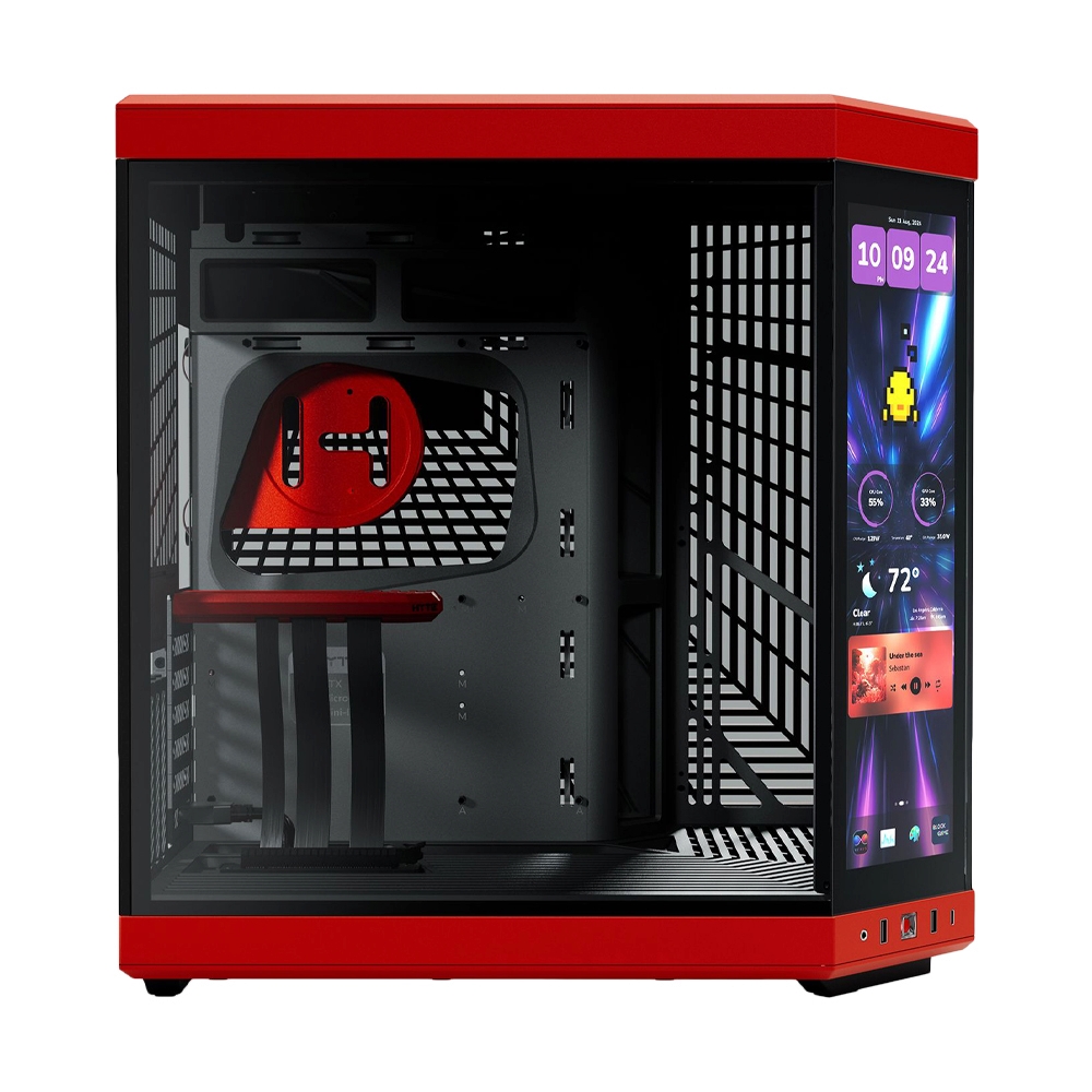 E-ATX CASE (NP) HYTE Y70 14.9 TOUCH INFINITE BLACK/RED