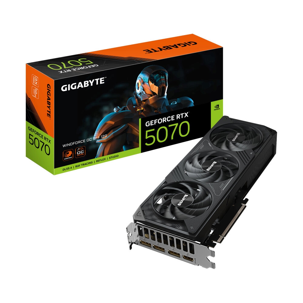 VGA GIGABYTE GEFORCE RTX 5070 WINDFORCE OC - 12GB GDDR7 (REV. 1.0)