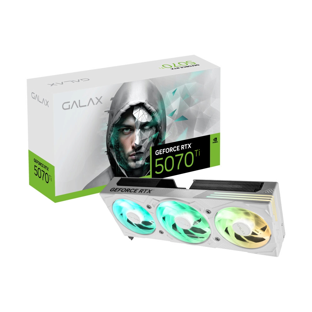 VGA GALAX GEFORCE RTX 5070 TI EX GAMER 1-CLICK WHITE OC - 16GB GDDR7