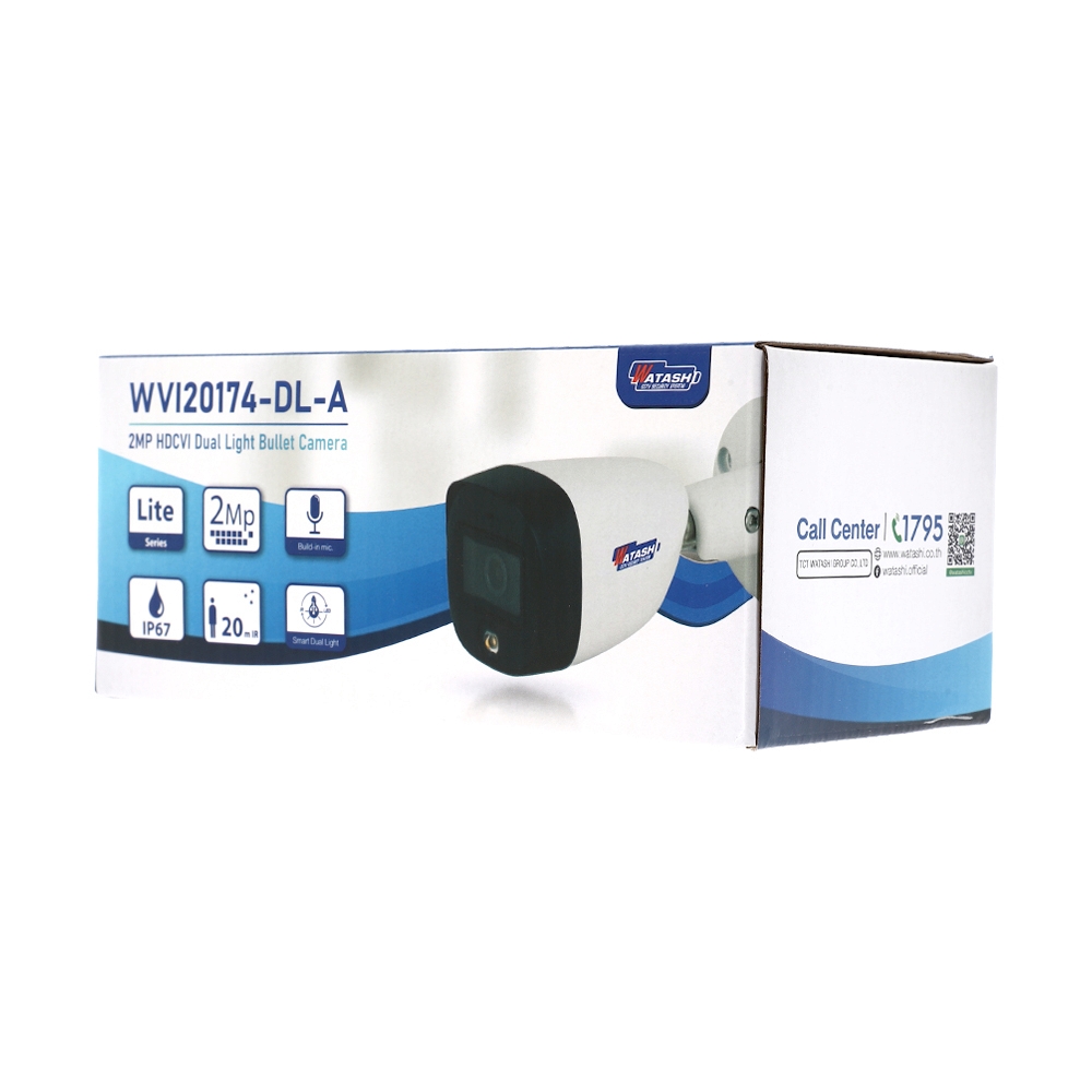 CCTV 3.6mm HDCVI WATASHI WVI20174-DL-A