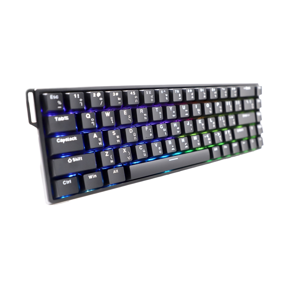 KEYBOARD AULA WIN68 BLACK (GREYWOOD SWITCH คีย์บอร์ด)