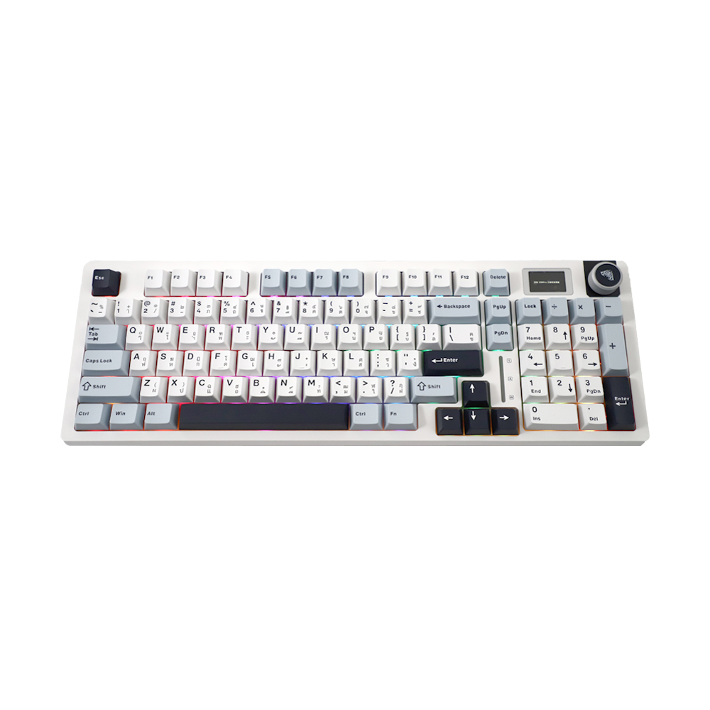 KEYBOARD WIRELESS BLUETOOTH AULA S98PRO LIGHT BLUE WHITE BLACK PURPLE (NIMBUS SWITCH คีย์บอร์ด)