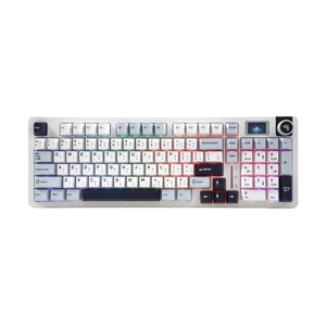 KEYBOARD WIRELESS BLUETOOTH AULA S98PRO LIGHT BLUE WHITE BLACK PURPLE (NIMBUS SWITCH คีย์บอร์ด)