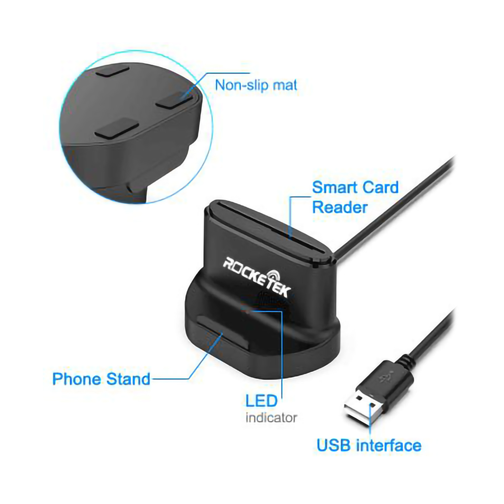 Smart Card Reader ROCKETEK RT-DBT02