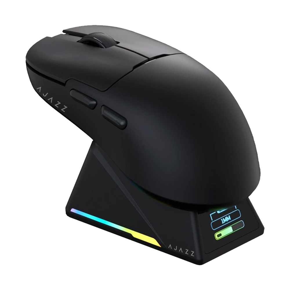MOUSE WIRELESS BLUETOOTH AJAZZ AJ159 APEX 8K METEORITE BLACK (เมาส์ไร้สาย+แท่นชาร์จ)