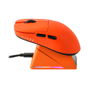 MOUSE WIRELESS BLUETOOTH AJAZZ AJ159 APEX 8K SUNSET ORANGE (เมาส์ไร้สาย+แท่นชาร์จ)