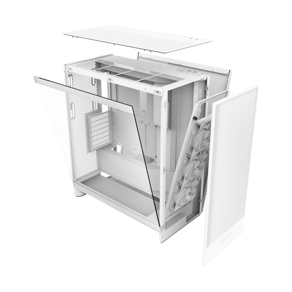 ATX CASE (NP) NZXT H7 FLOW WHITE