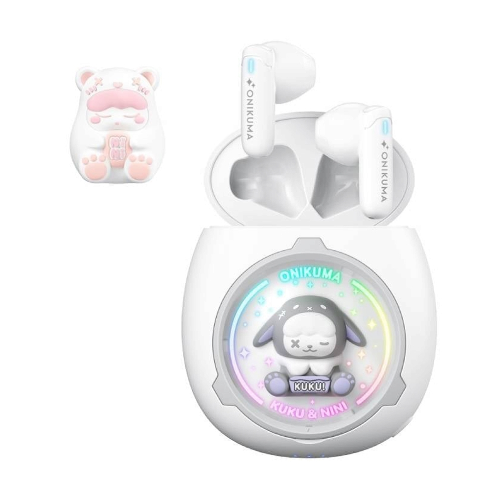 TRUE WIRELESS ONIKUMA KUKUNINI WHITE (BLUETOOTH)