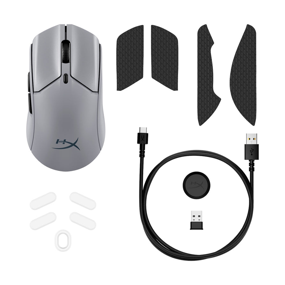 MOUSE WIRELESS BLUETOOTH HYPERX PULSEFIRE HASTE 2 PRO 4K WHITE (เมาส์ไร้สาย)