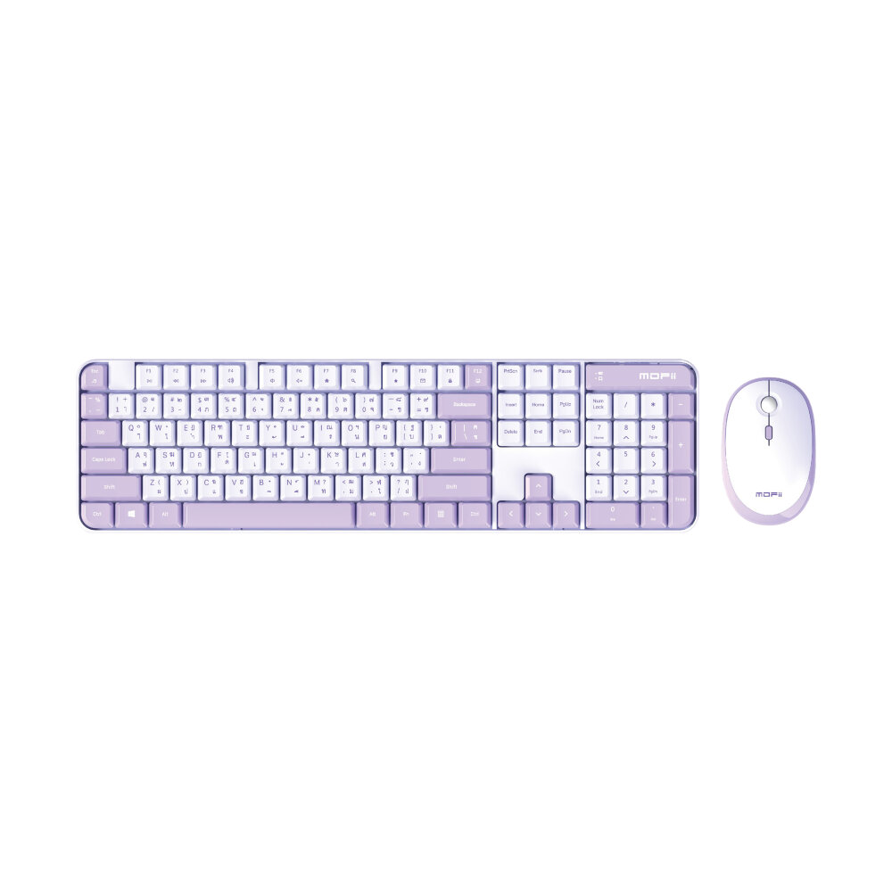 COMBO SET WIRELESS MOFII TIRAMISU PURPLE