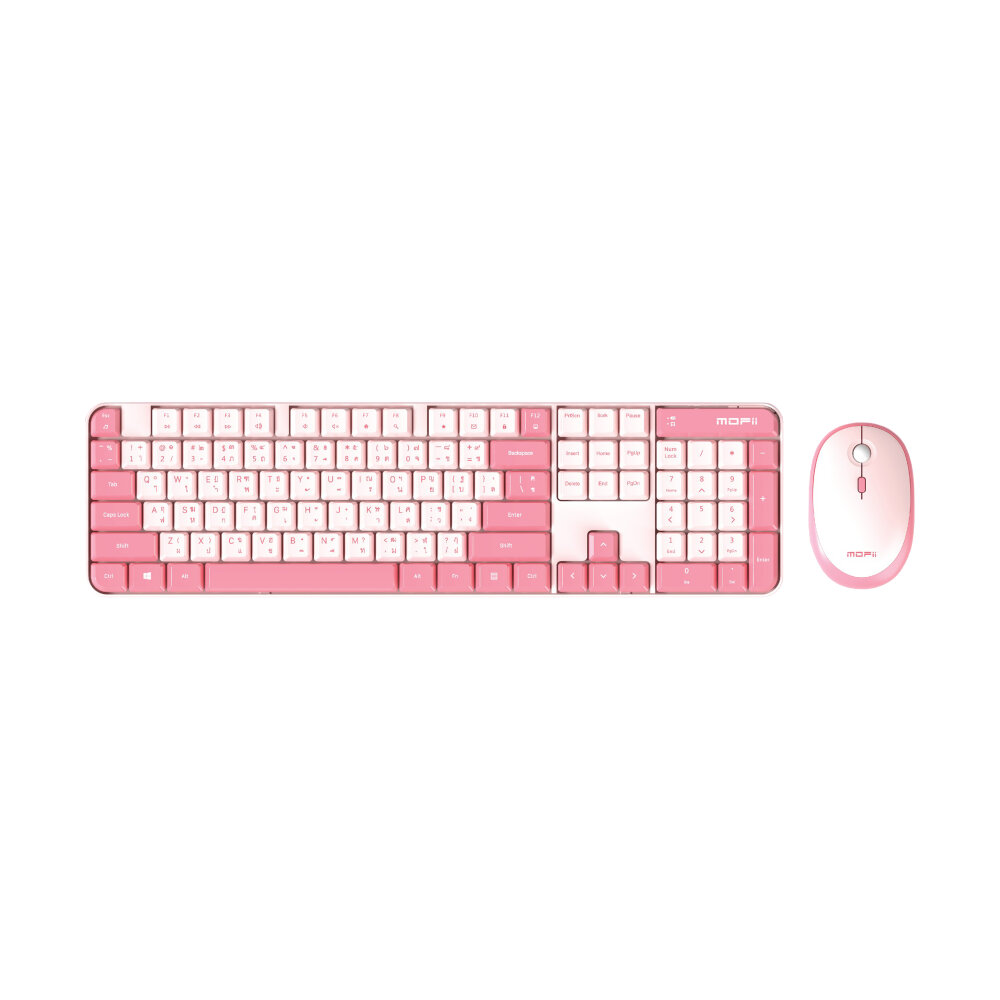 COMBO SET WIRELESS MOFII TIRAMISU PINK