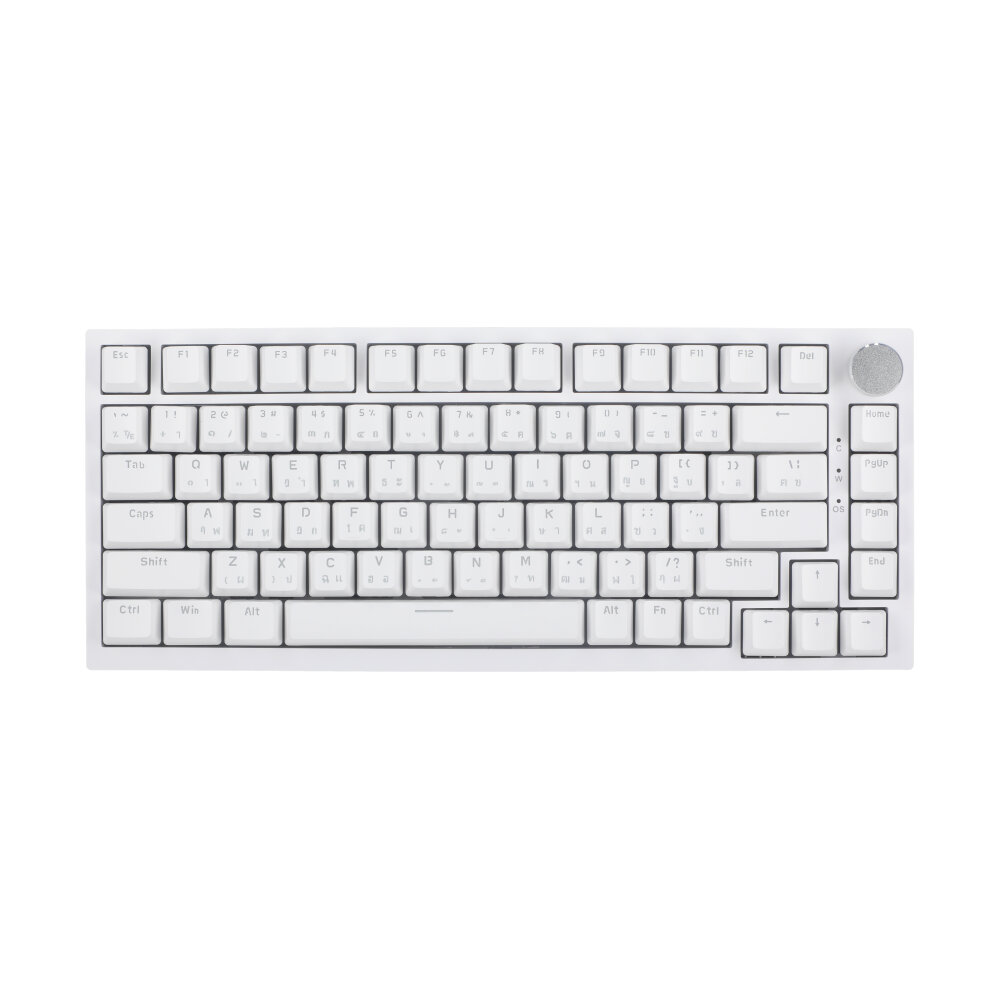 KEYBOARD AJAZZ AK820 MINIMAL WHITE (BLUE SWITCH คีย์บอร์ด)