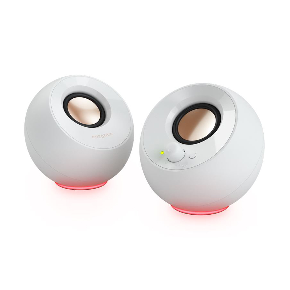 ลำโพง CREATIVE (PEBBLE SE) WHITE