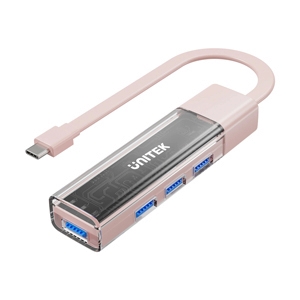 4 Port USB HUB v.3.0 UNITEK (H1319APK01) Type-C Pink