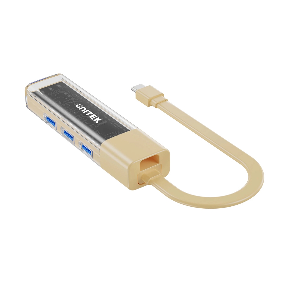 4 Port USB HUB v.3.0 UNITEK (H1319ACL01) Type-C Cream
