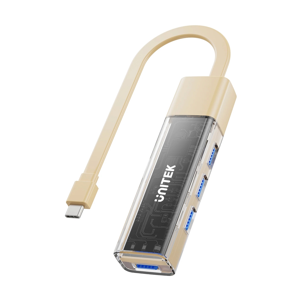 4 Port USB HUB v.3.0 UNITEK (H1319ACL01) Type-C Cream