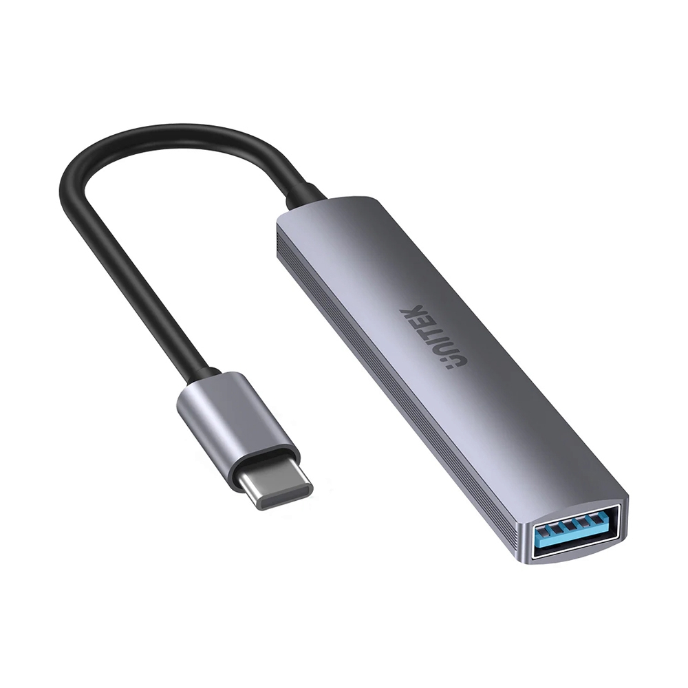 4 Port USB HUB v3.0 UNITEK (H1208B) Type-C Grey
