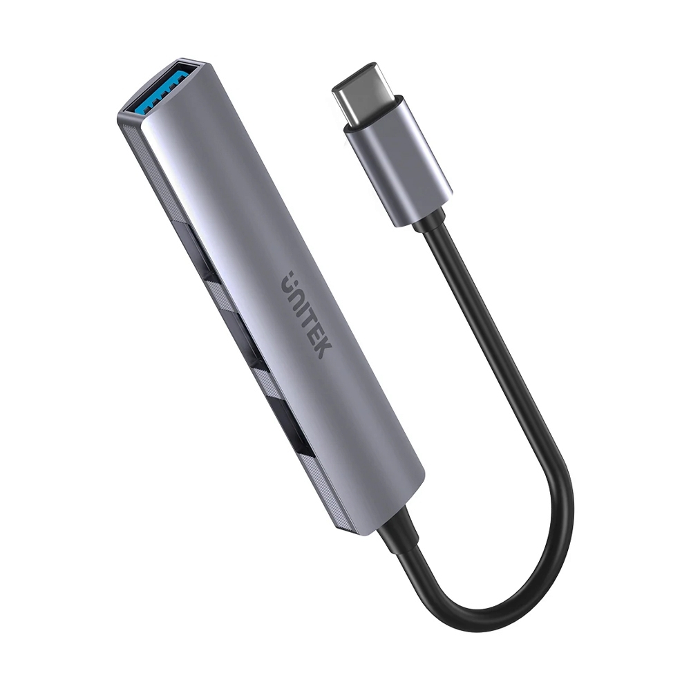 4 Port USB HUB v3.0 UNITEK (H1208B) Type-C Grey