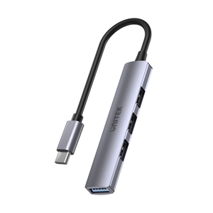 4 Port USB HUB v3.0 UNITEK (H1208B) Type-C Grey