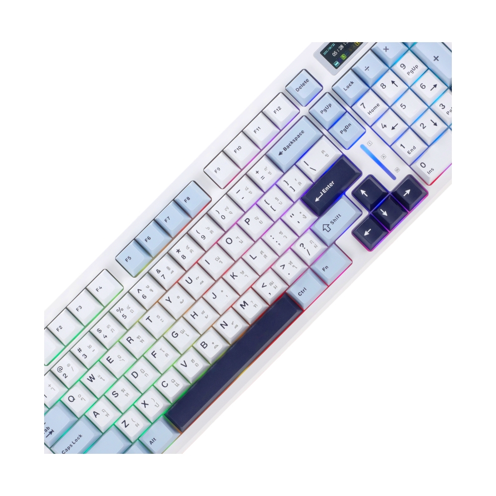 KEYBOARD WIRELESS BLUETOOTH AULA S98PRO LIGHTBLUE WHITE BLACK PURPLE (STAR SWITCH คีย์บอร์ด)